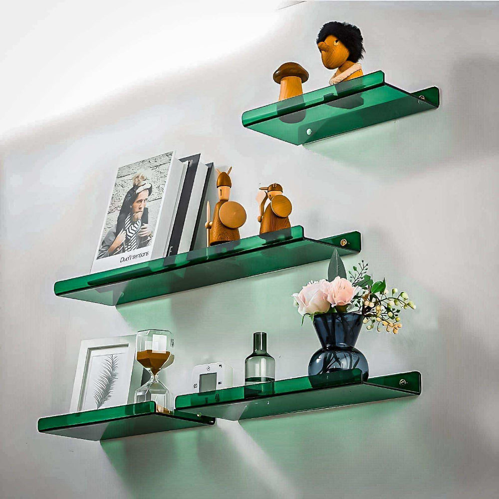 Acrylic Floating Wall Shelf - Minimalist Storage Display