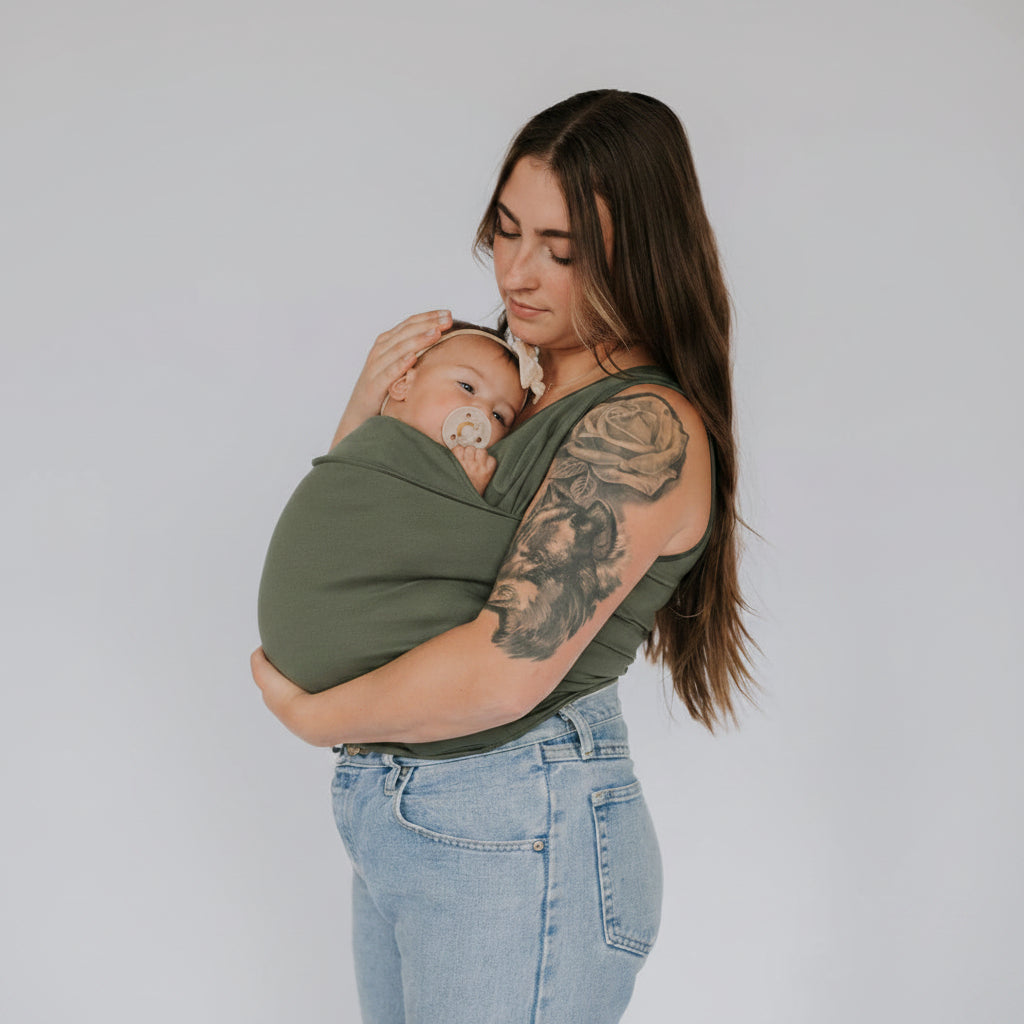 Cotton Babywearing T-Shirt with Nursing Pouch