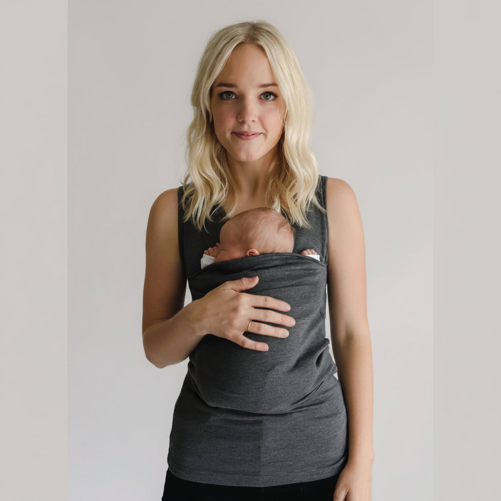 Cotton Babywearing T-Shirt with Nursing Pouch
