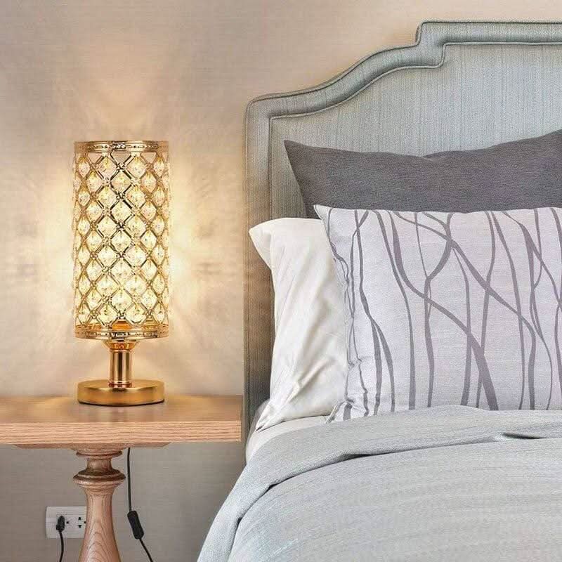 Modern LED Table Lamp with Touch Control and Frosted Glass Shade