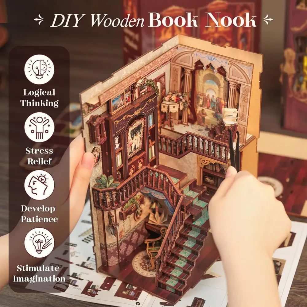 DIY Vintage Library Book Nook Kit
