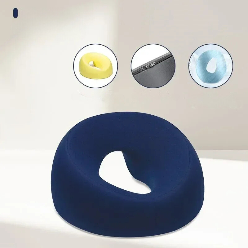 Ergonomic Memory Foam Facial Pillow for Beauty Treatments