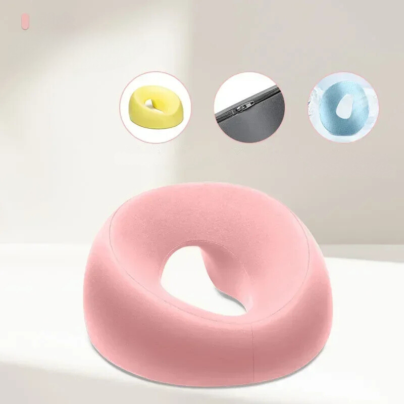Ergonomic Memory Foam Facial Pillow for Beauty Treatments