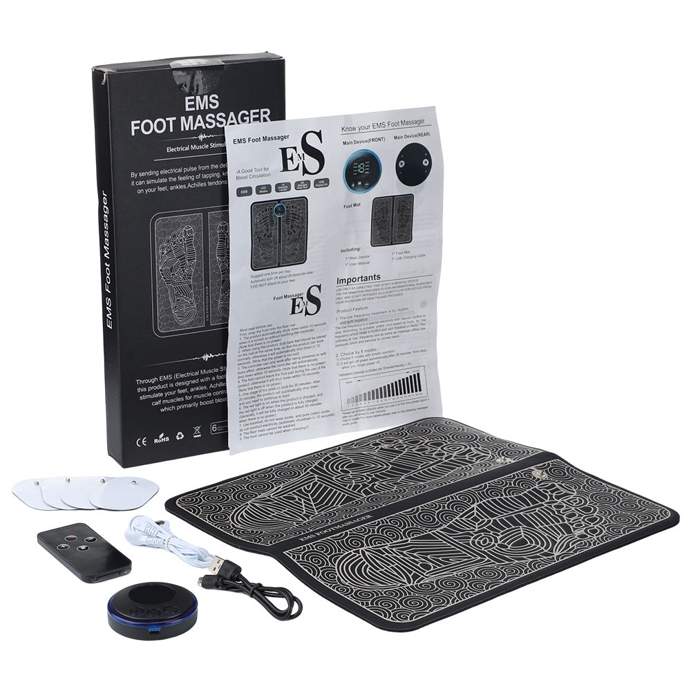 Electric Foot Massager with Adjustable Intensity for Pain Relief and Improved Circulation