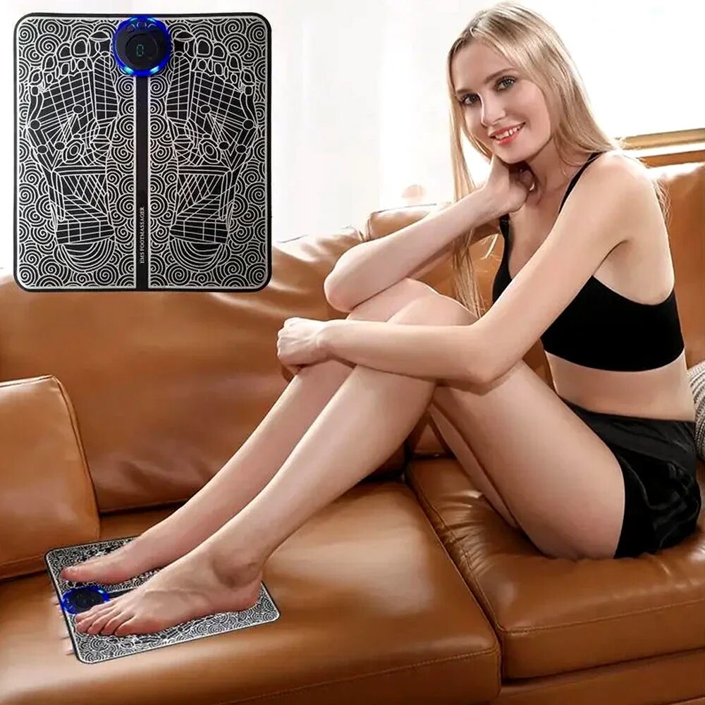 Electric Foot Massager with Adjustable Intensity for Pain Relief and Improved Circulation