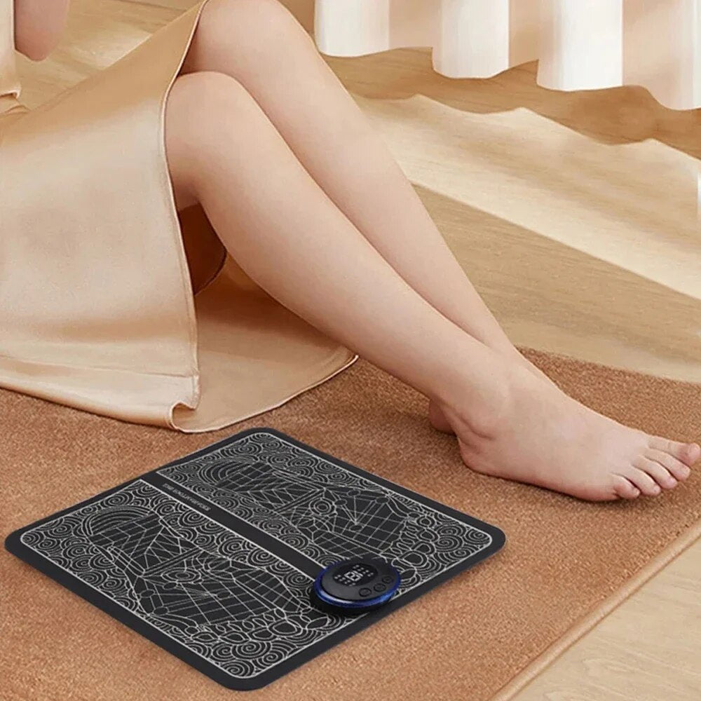 Electric Foot Massager with Adjustable Intensity for Pain Relief and Improved Circulation