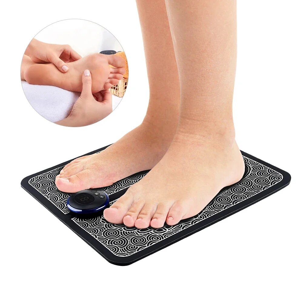 Electric Foot Massager with Adjustable Intensity for Pain Relief and Improved Circulation