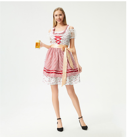Elegant Dirndl Dress for Oktoberfest with Modern Details