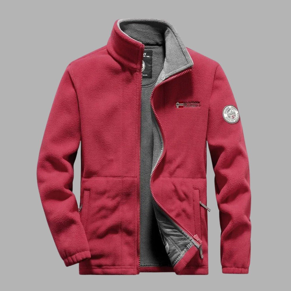 Men's Thermal Fleece Outdoor Jacket with Pockets