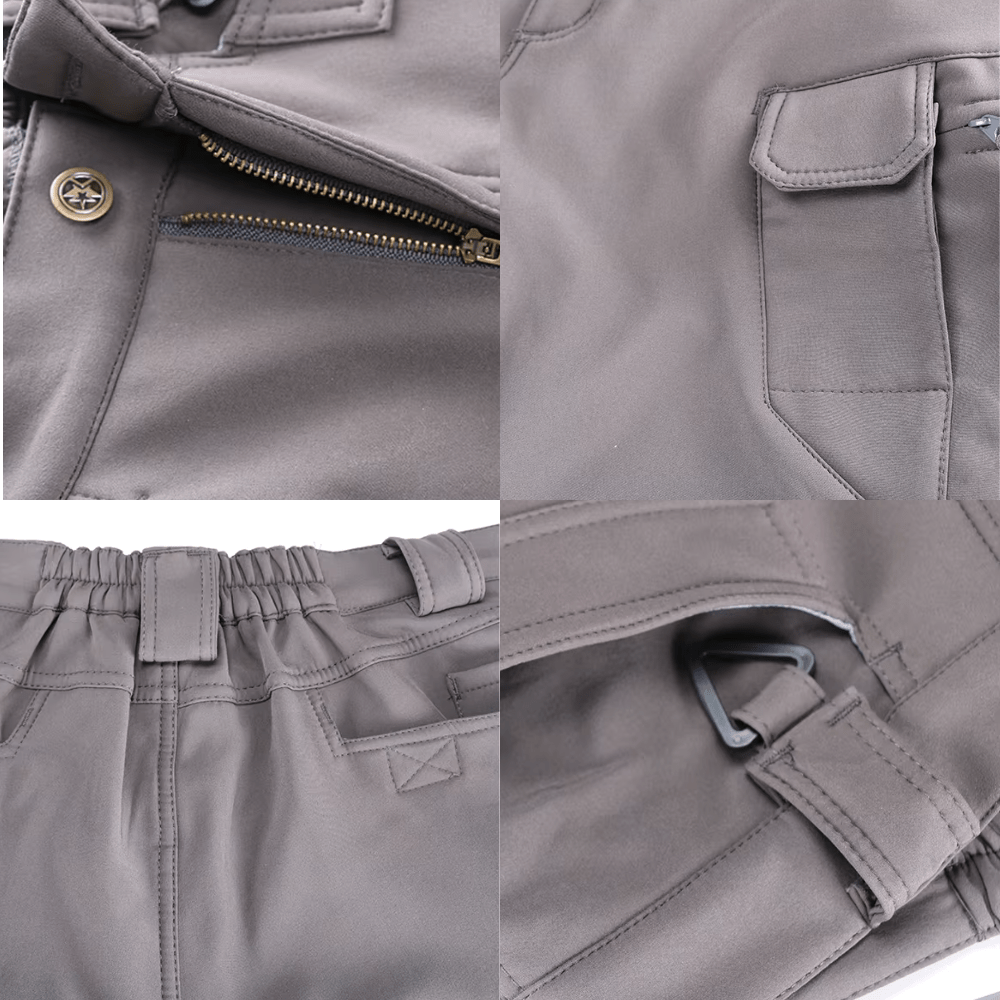 Waterproof Fleece-Lined Outdoor Trousers for Cold Weather