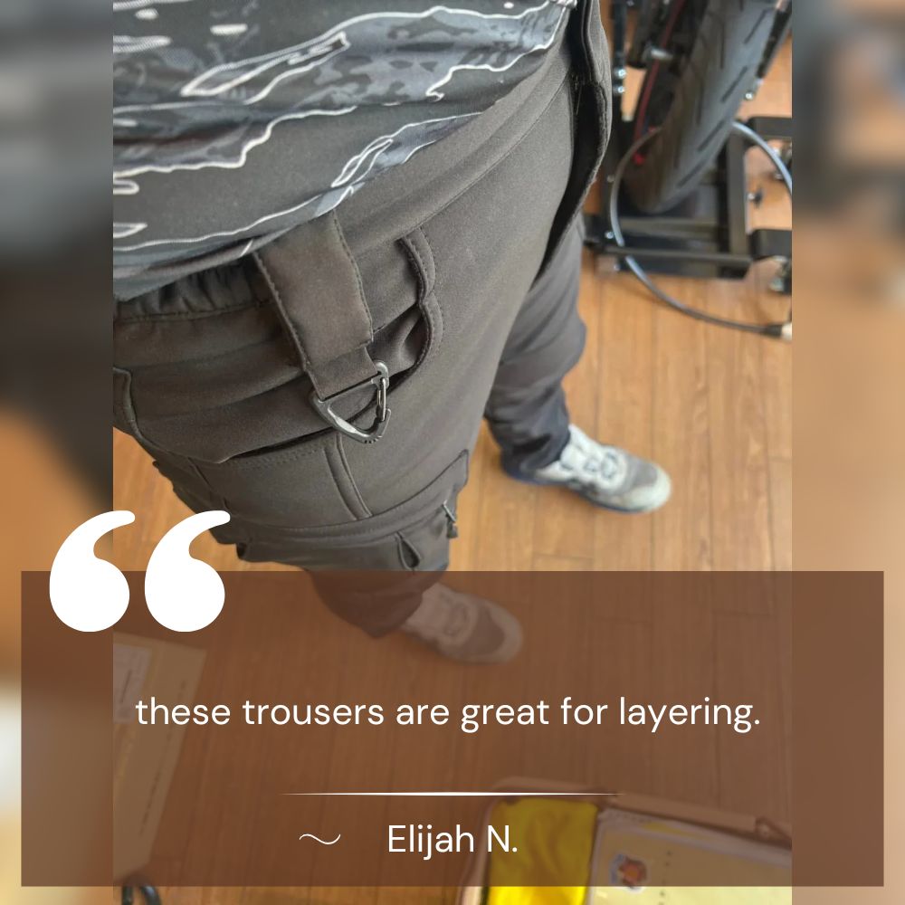 Waterproof Fleece-Lined Outdoor Trousers for Cold Weather