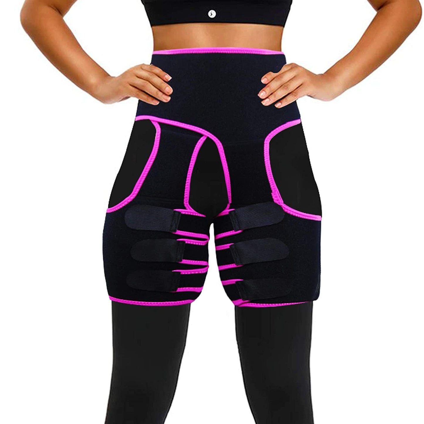 High-Waisted Adjustable Thigh Shaper with Waist Support