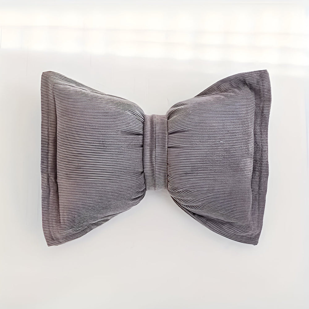 Bowknot Corduroy Decorative Cushion Pillow