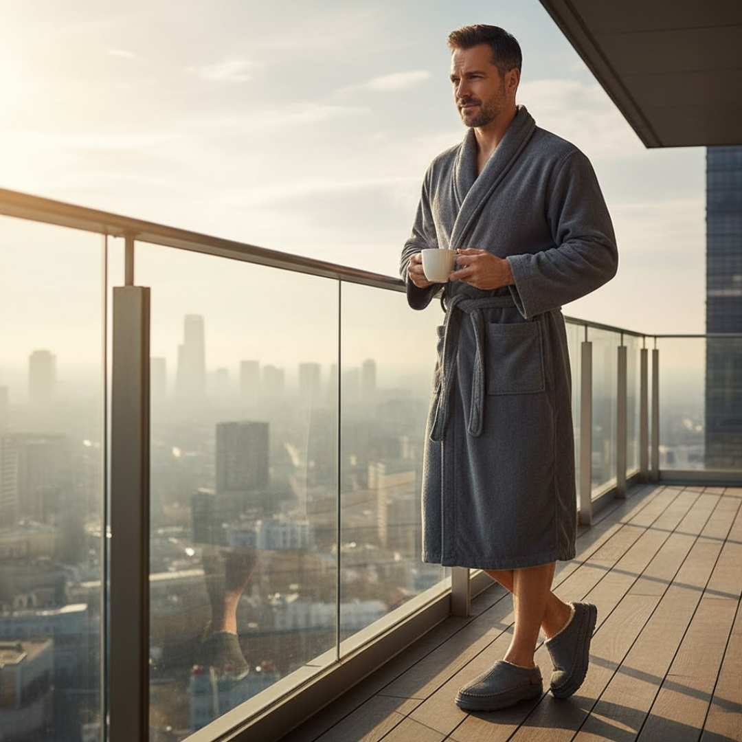 Comfortable Memory Foam Home Slippers for Men