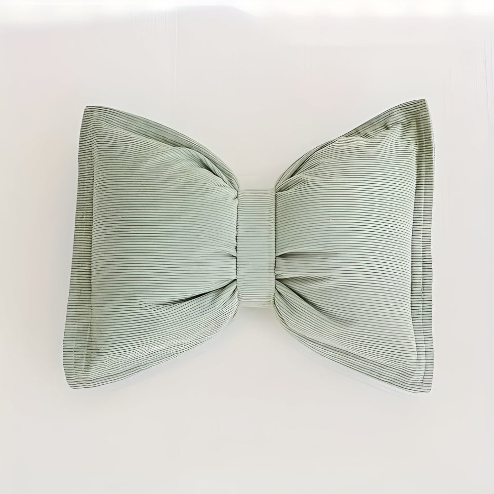 Bowknot Corduroy Decorative Cushion Pillow