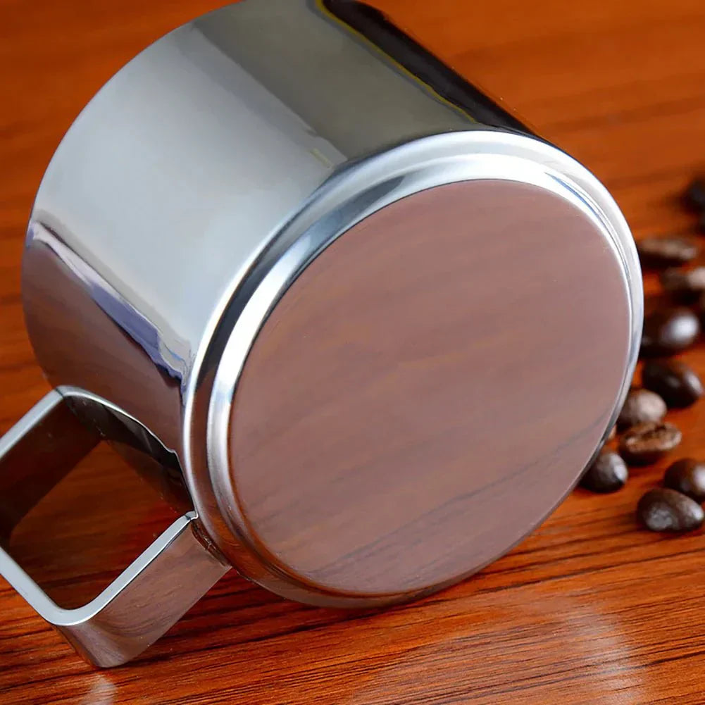 Stainless Steel Double-Insulated Coffee Cup Set with Saucer and Spoon