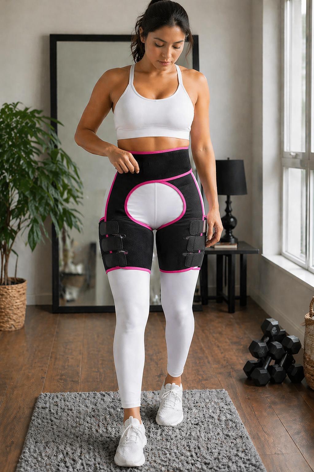 Adjustable Abdominal Binder with Thigh Support Bands