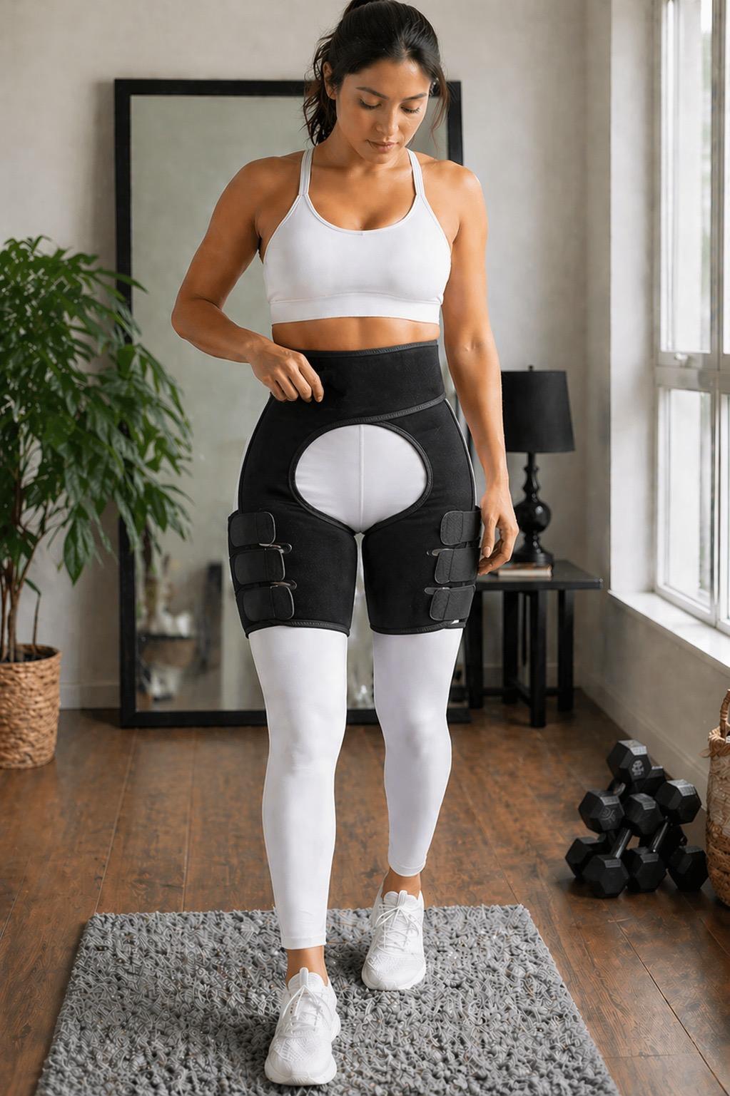 Adjustable Abdominal Binder with Thigh Support Bands