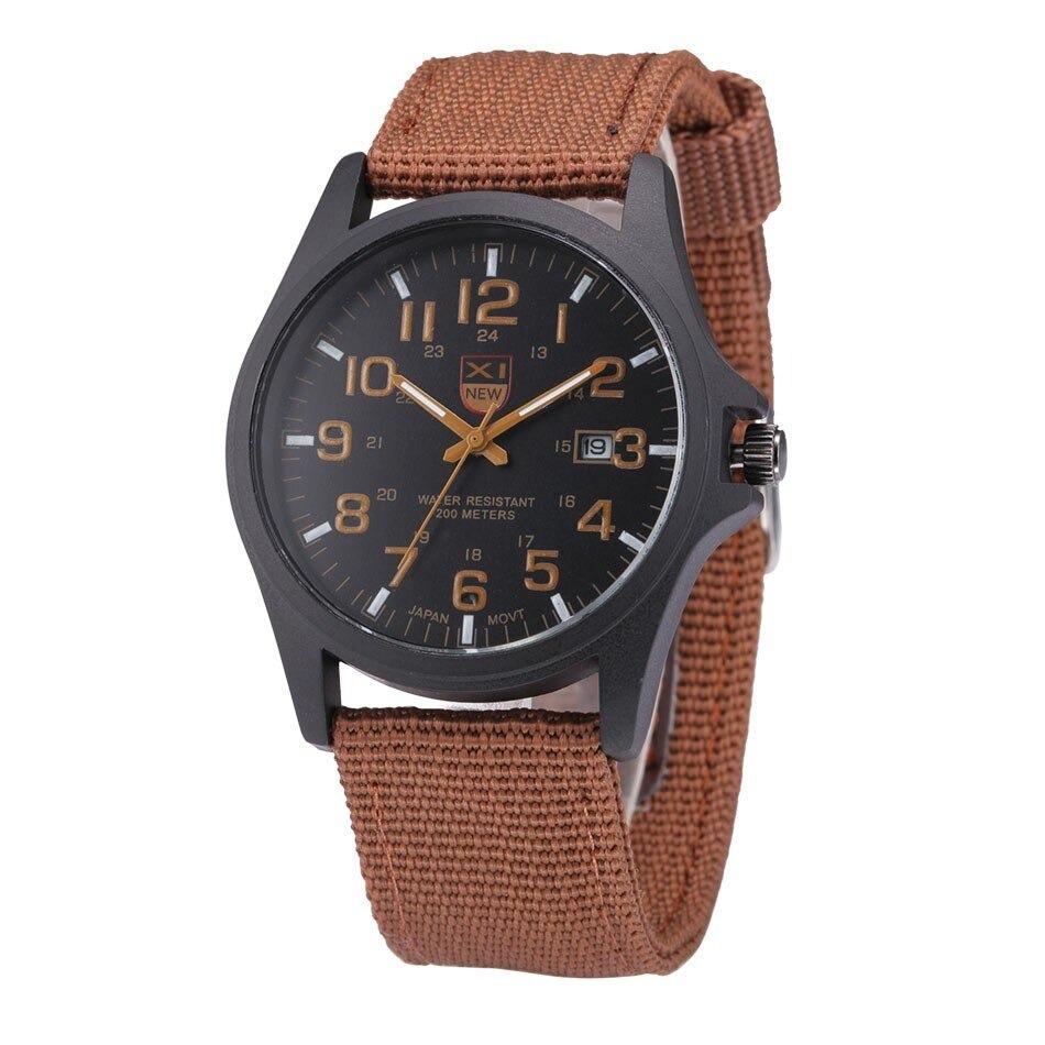 Durable Military-Inspired Silicone Wristwatch