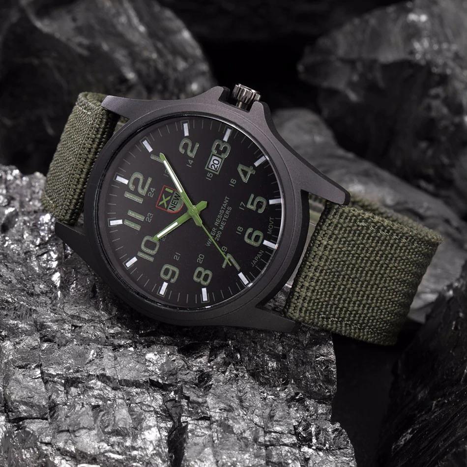 Durable Military-Inspired Silicone Wristwatch
