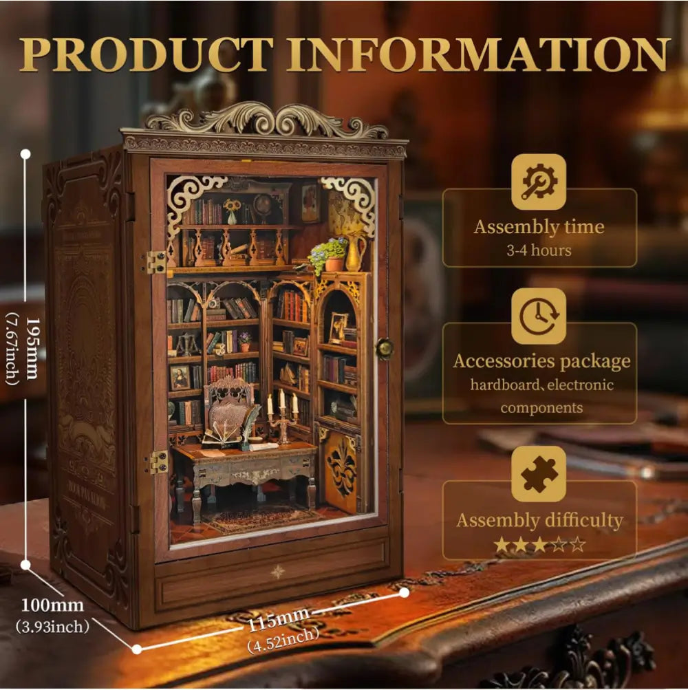 Miniature Vintage Library Study Kit