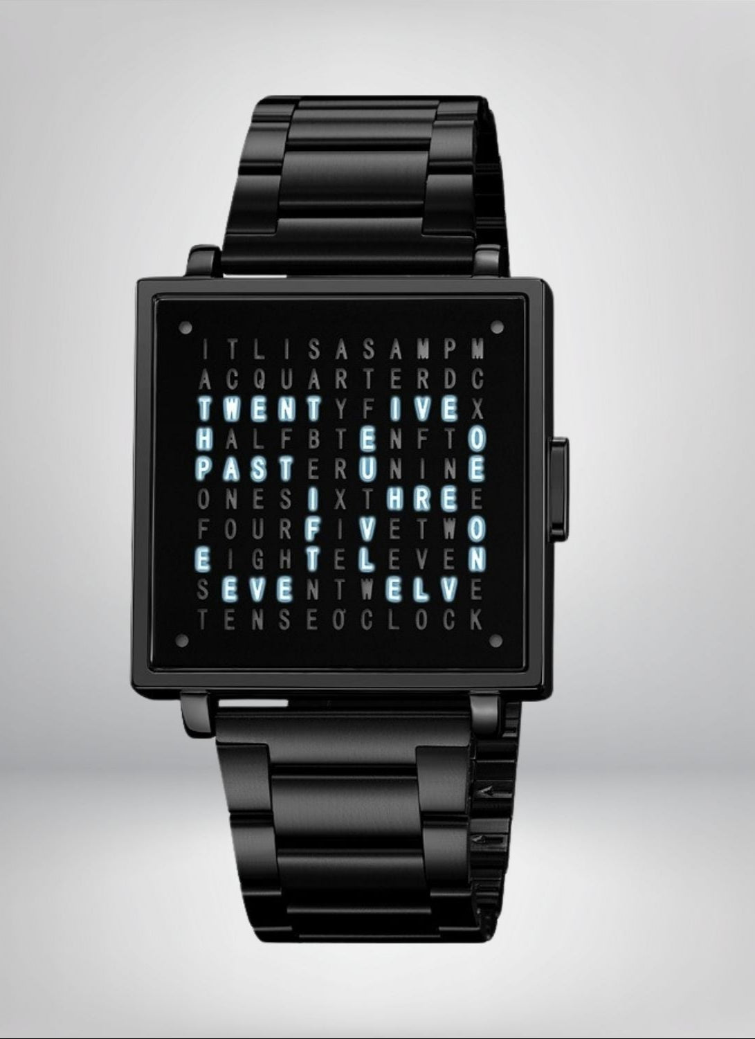 Waterproof Square Watch with Unique Light Display