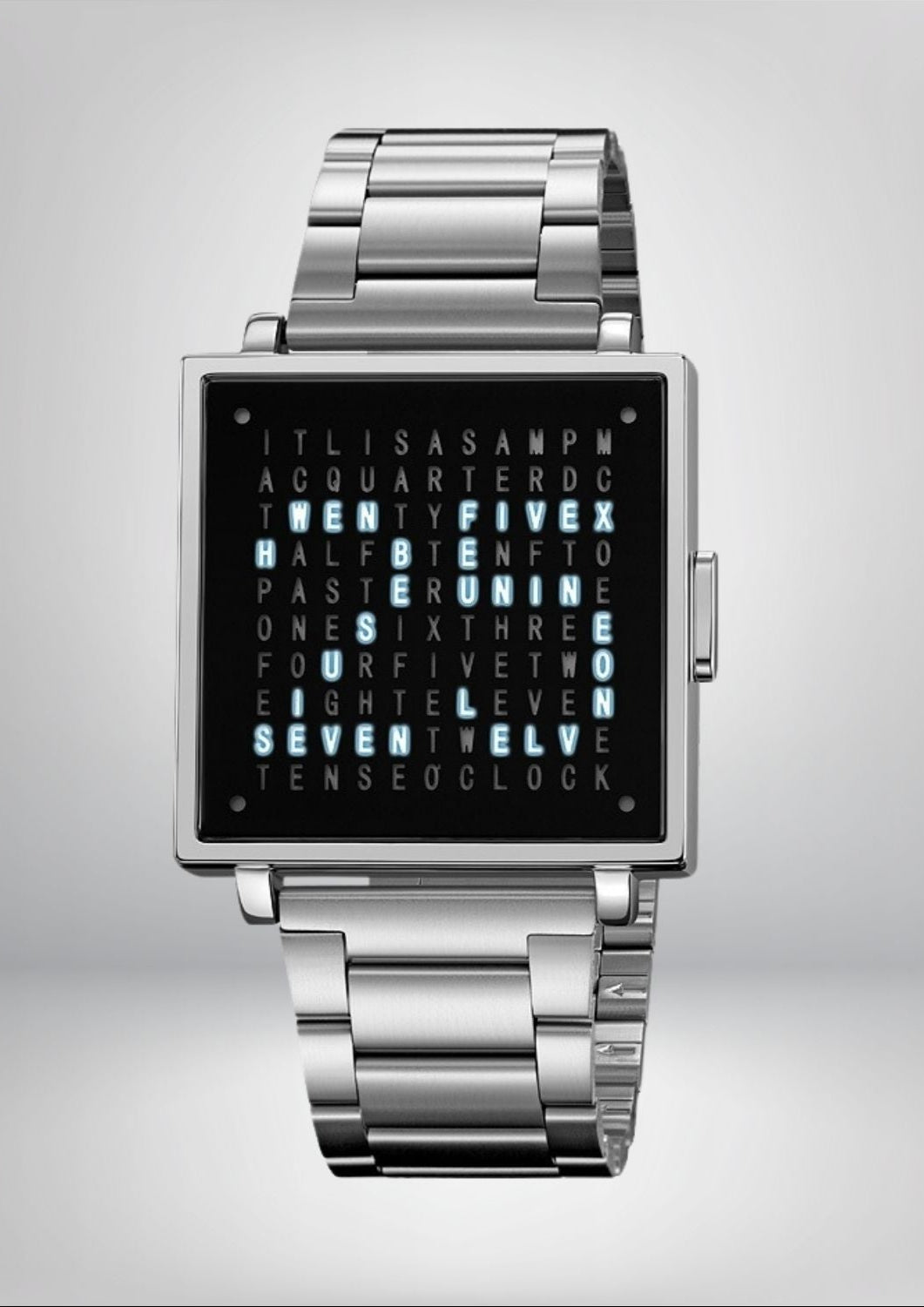 Waterproof Square Watch with Unique Light Display