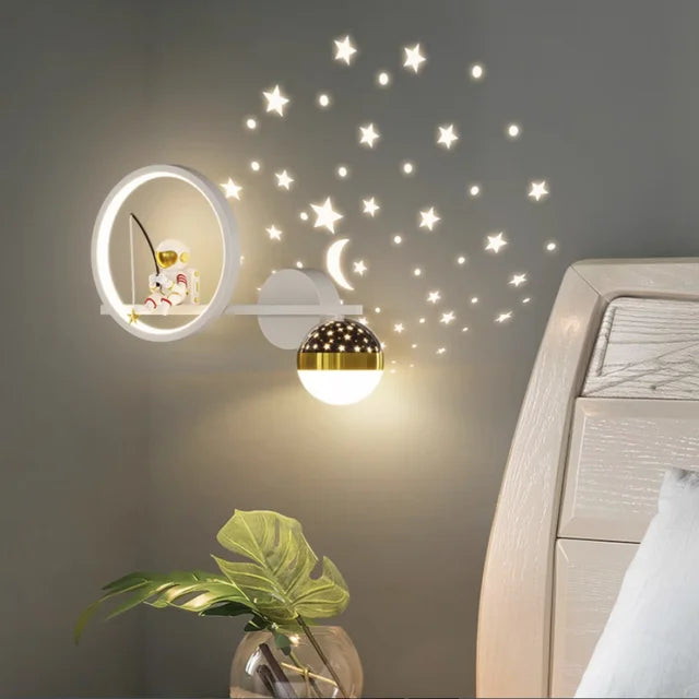 Modern Children's Wall Lamp with Soothing Warm Light