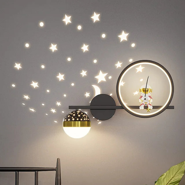 Modern Children's Wall Lamp with Soothing Warm Light