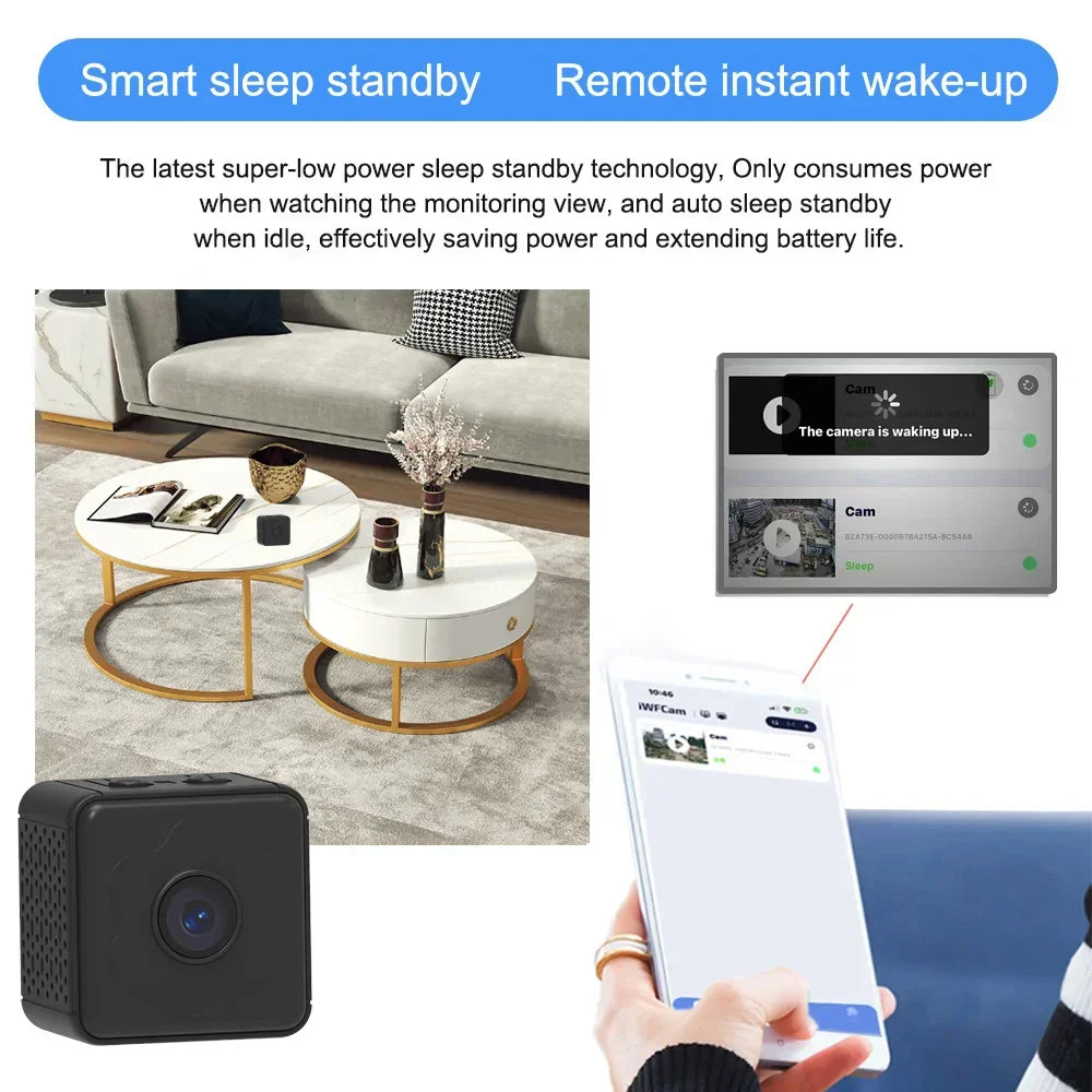 Portable Wi-Fi Security Camera with Night Vision and Live Streaming
