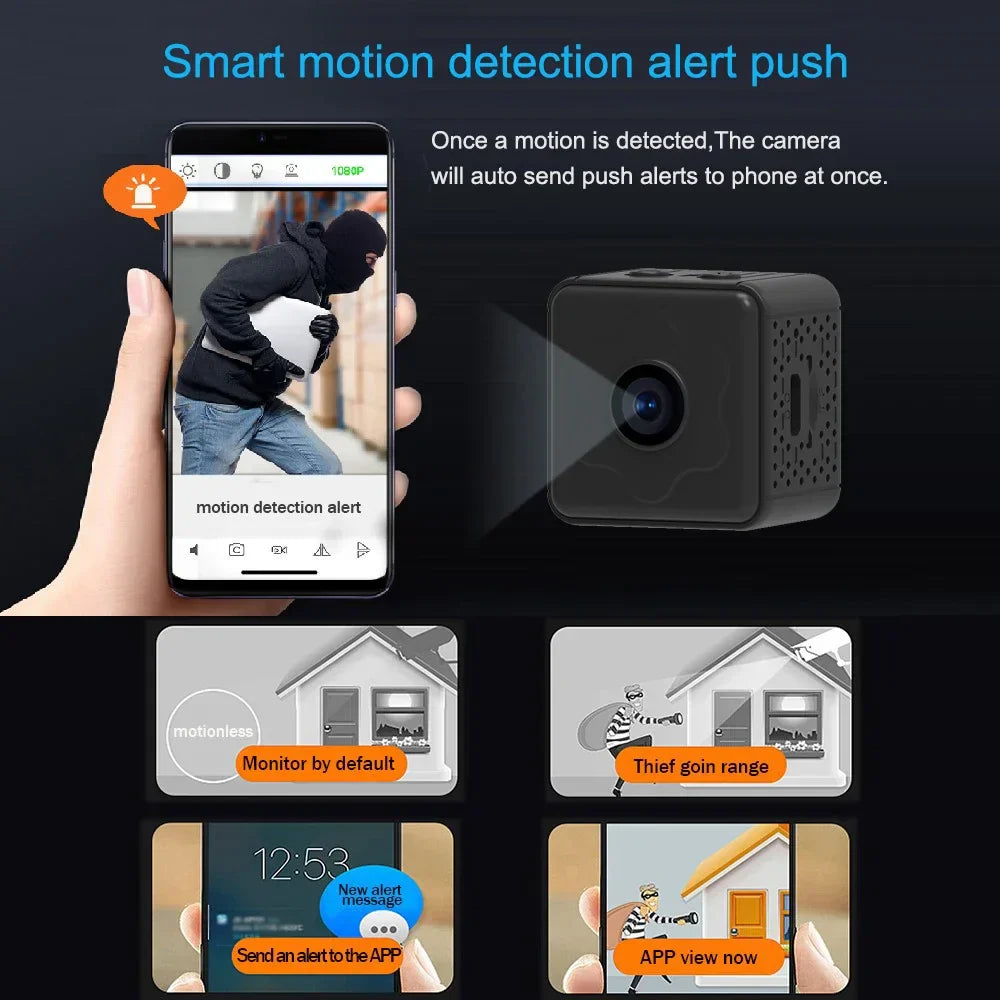 Portable Wi-Fi Security Camera with Night Vision and Live Streaming