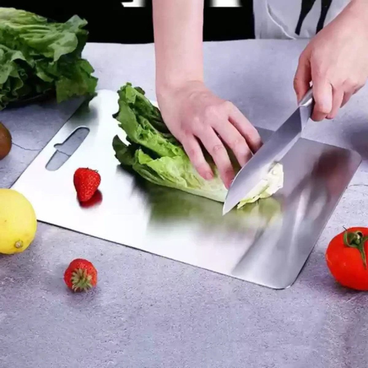 Antibacterial Titanium Cutting Board for Safe Food Preparation