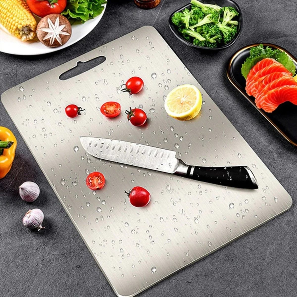 Antibacterial Titanium Cutting Board for Safe Food Preparation