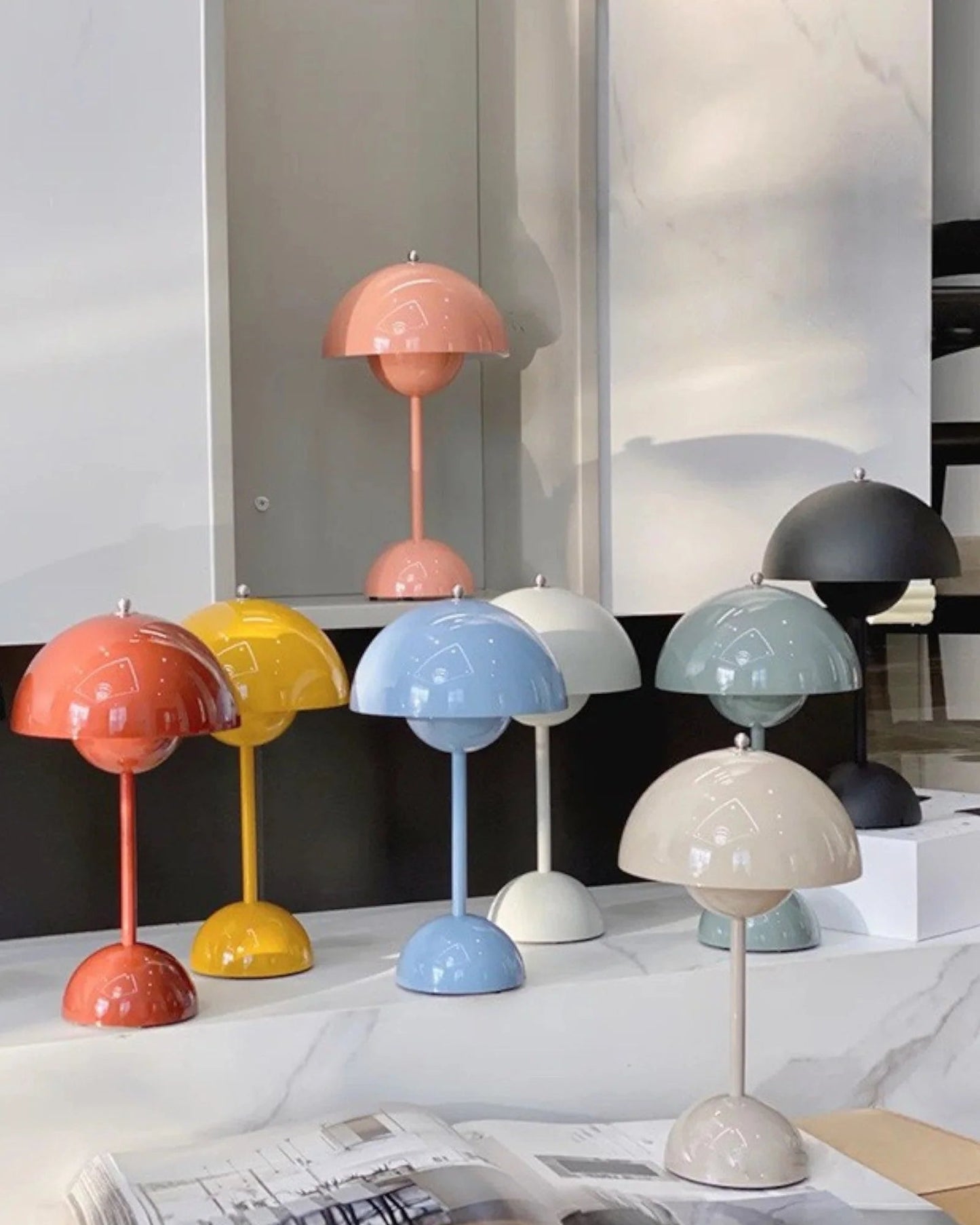 Dimmable Scandinavian Metal LED Table Lamp