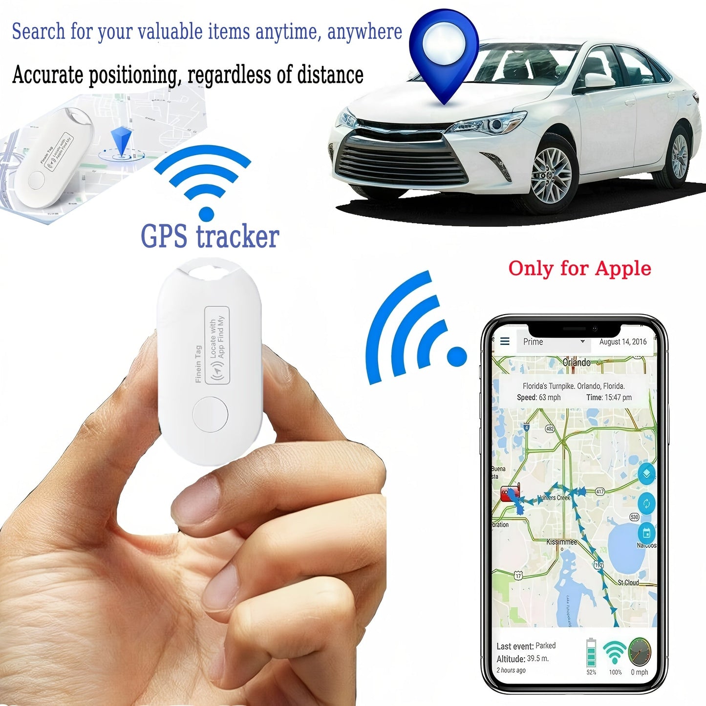 Smart GPS Tracker with Instant Location and Long-lasting Battery