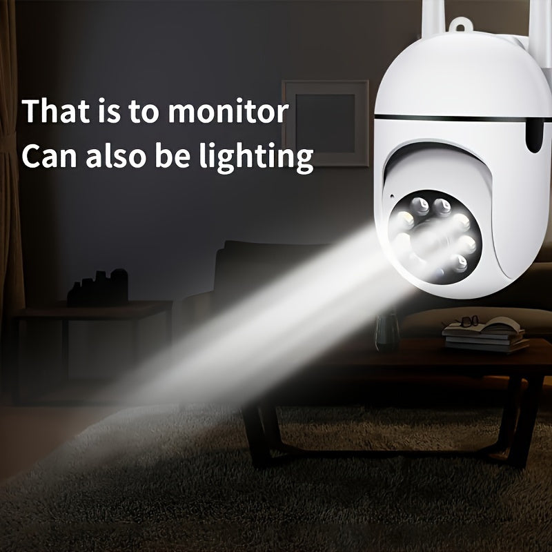 1080p Indoor Motion-Sensing Camera with Night Vision and App Control