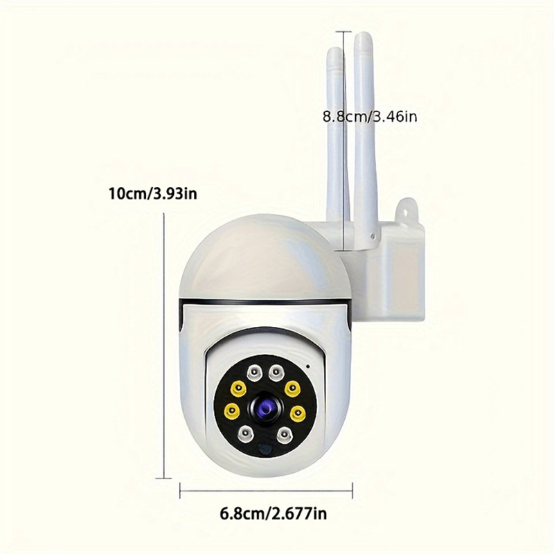 1080p Indoor Motion-Sensing Camera with Night Vision and App Control