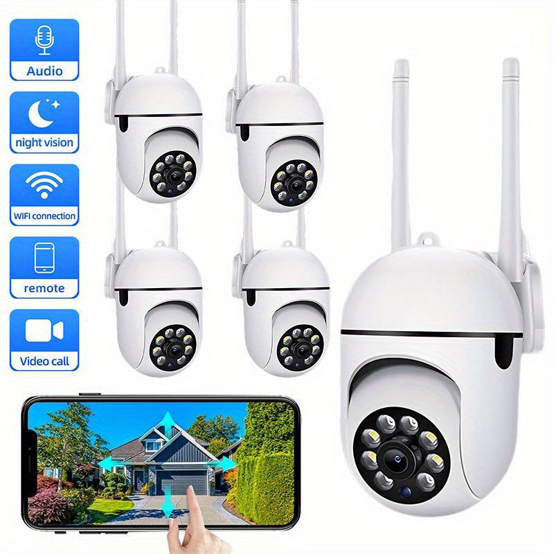 1080p Indoor Motion-Sensing Camera with Night Vision and App Control