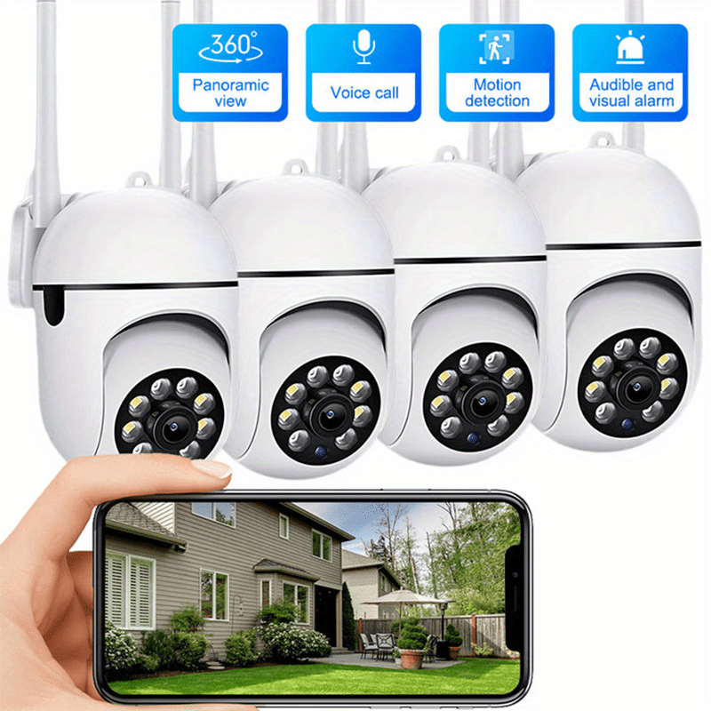 1080p Indoor Motion-Sensing Camera with Night Vision and App Control