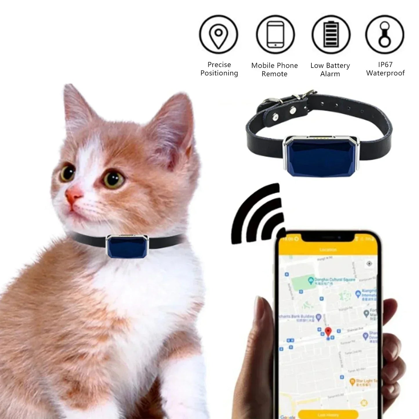 Compact Real-Time GPS Tracker for Kids, Pets, and Vehicles