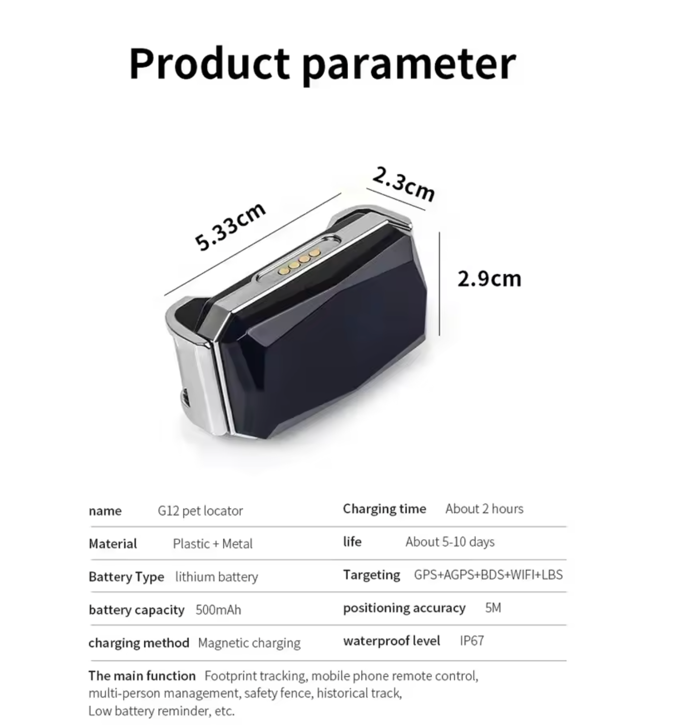 Compact Real-Time GPS Tracker for Kids, Pets, and Vehicles