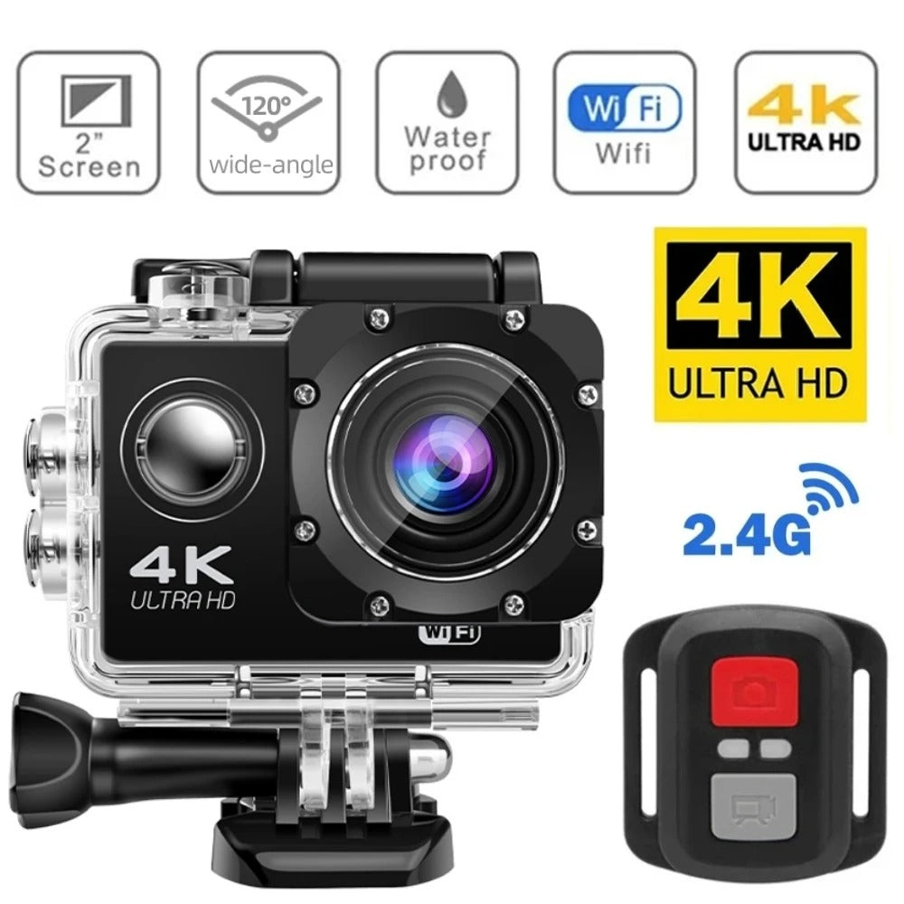 4K Waterproof Action Camera for Outdoor Adventures