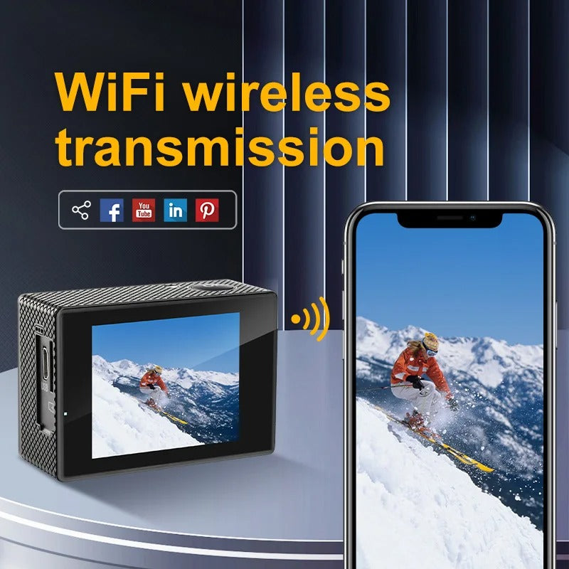 4K Waterproof Action Camera for Outdoor Adventures