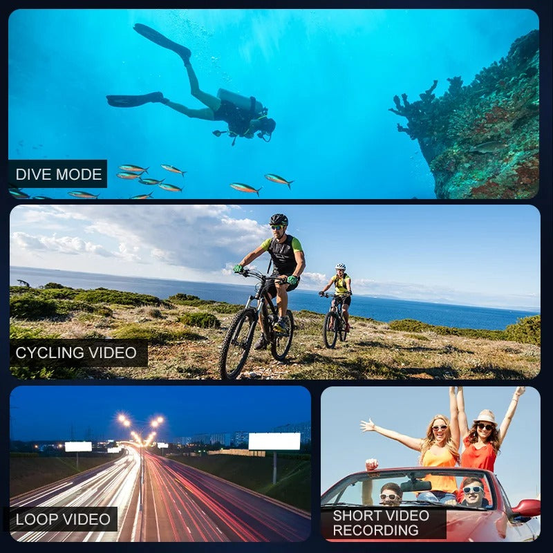 4K Waterproof Action Camera for Outdoor Adventures