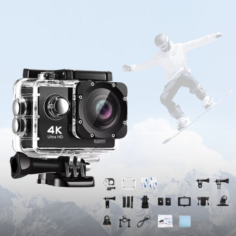 4K Waterproof Action Camera for Outdoor Adventures