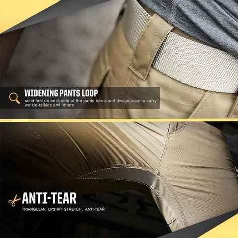 Durable Cargo Pants with 9 Pockets and Comfortable Fit