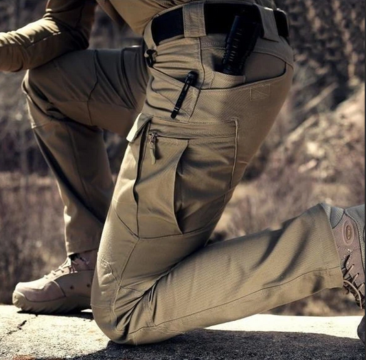 Durable Cargo Pants with 9 Pockets and Comfortable Fit