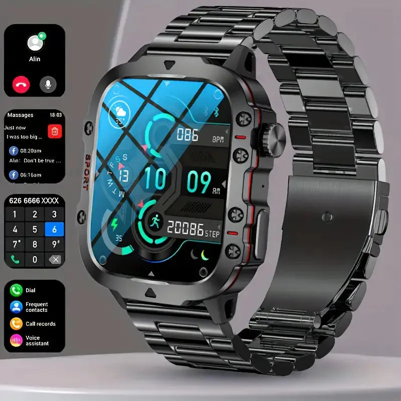 Waterproof Outdoor Smartwatch with GPS and Heart Rate Monitor