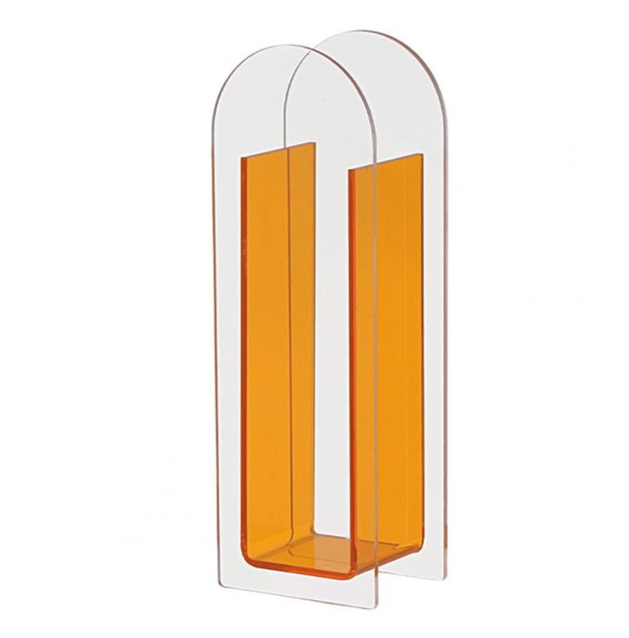 Transparent Acrylic Flower Vase for Fresh or Dried Arrangements