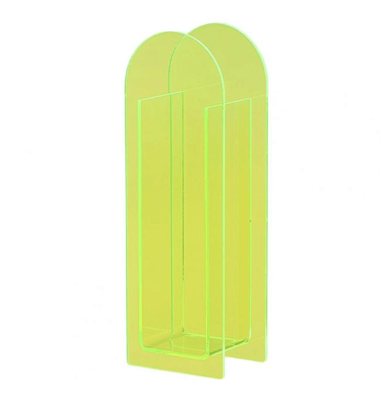 Transparent Acrylic Flower Vase for Fresh or Dried Arrangements